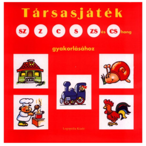 Társasjáték sz, z, c, s, zs és cs hang gyakorlásához